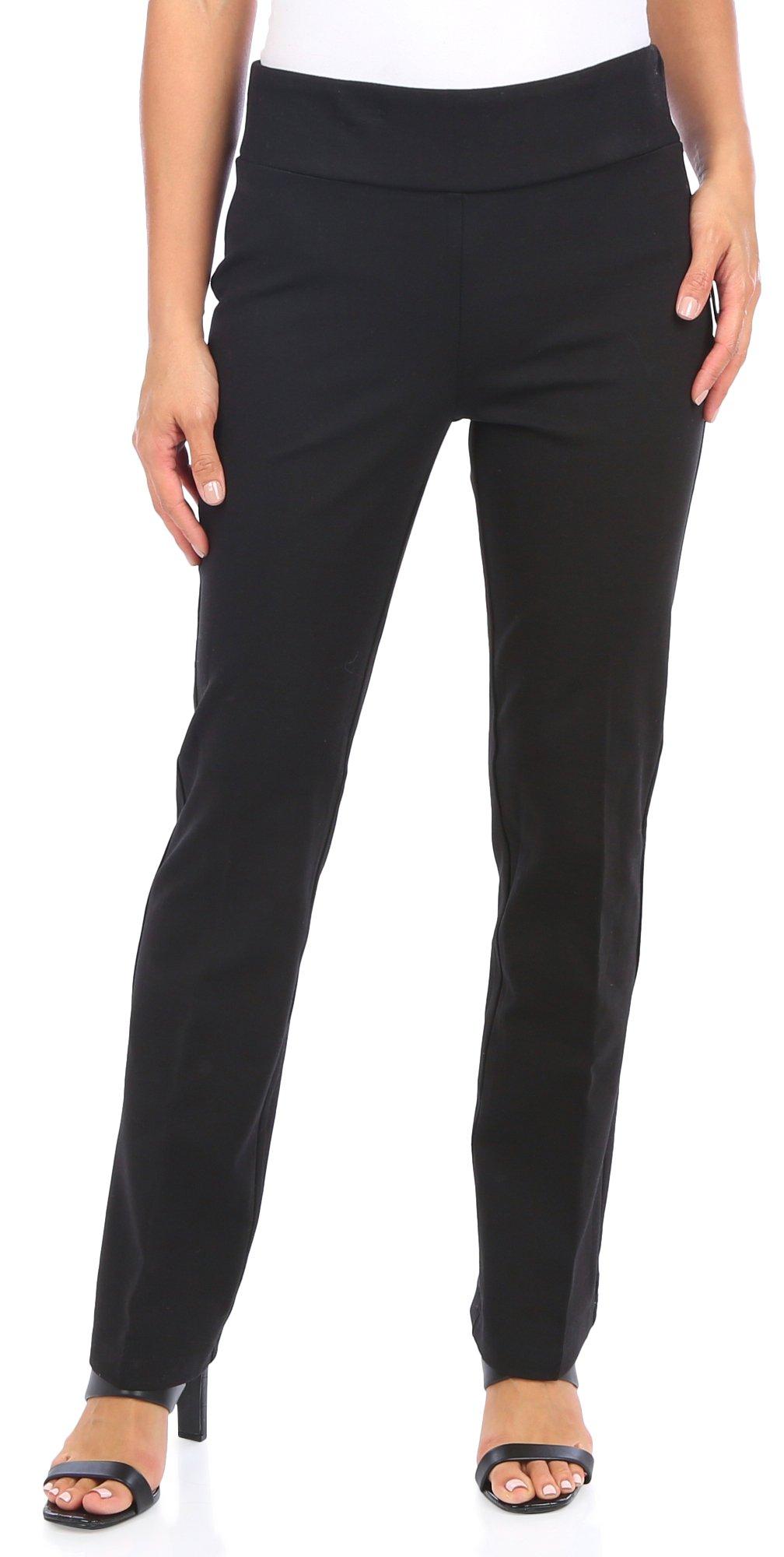 Women's Solid Pull On Flare Leg Pants