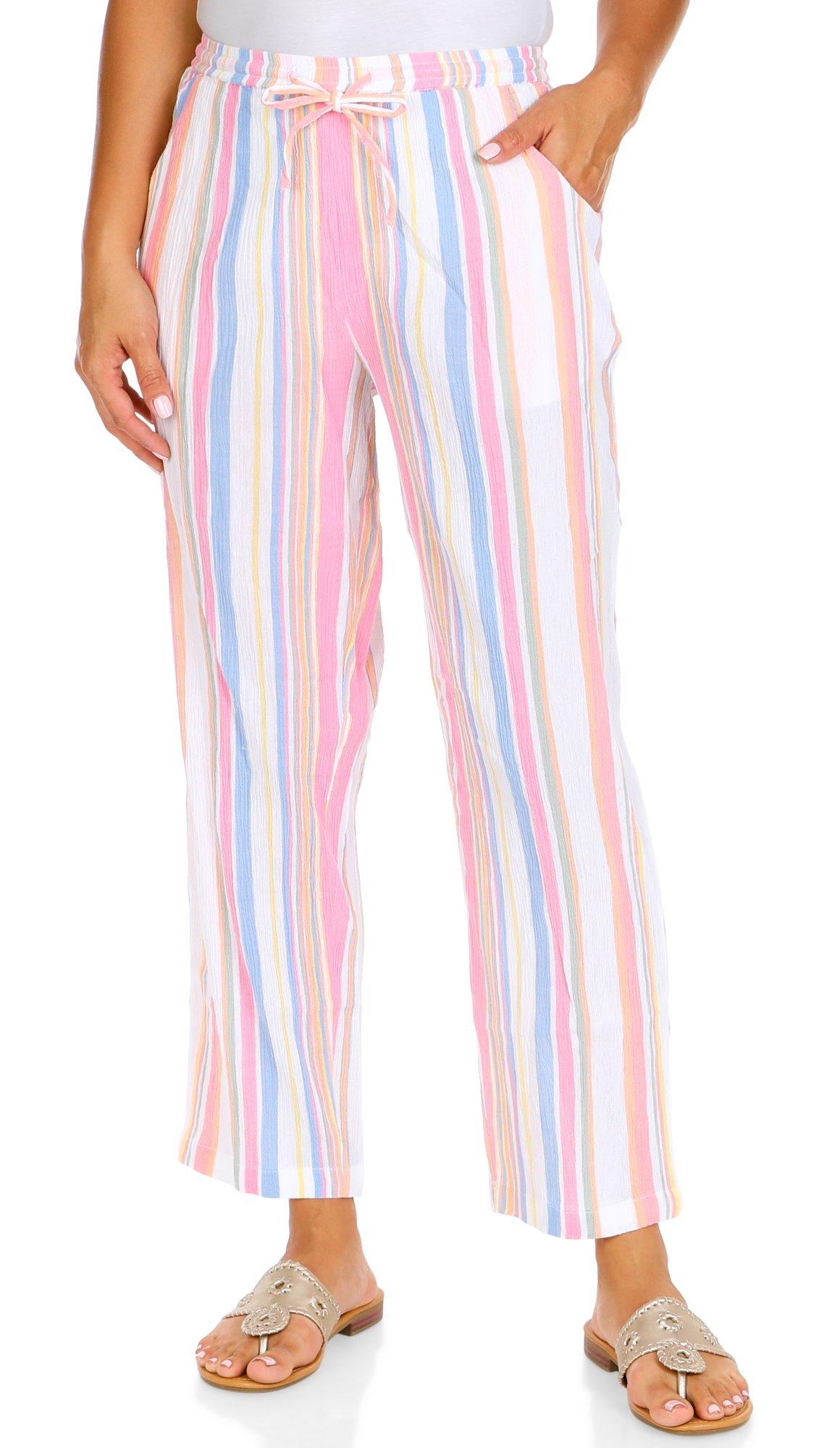 Women's Stripe Print Pants
