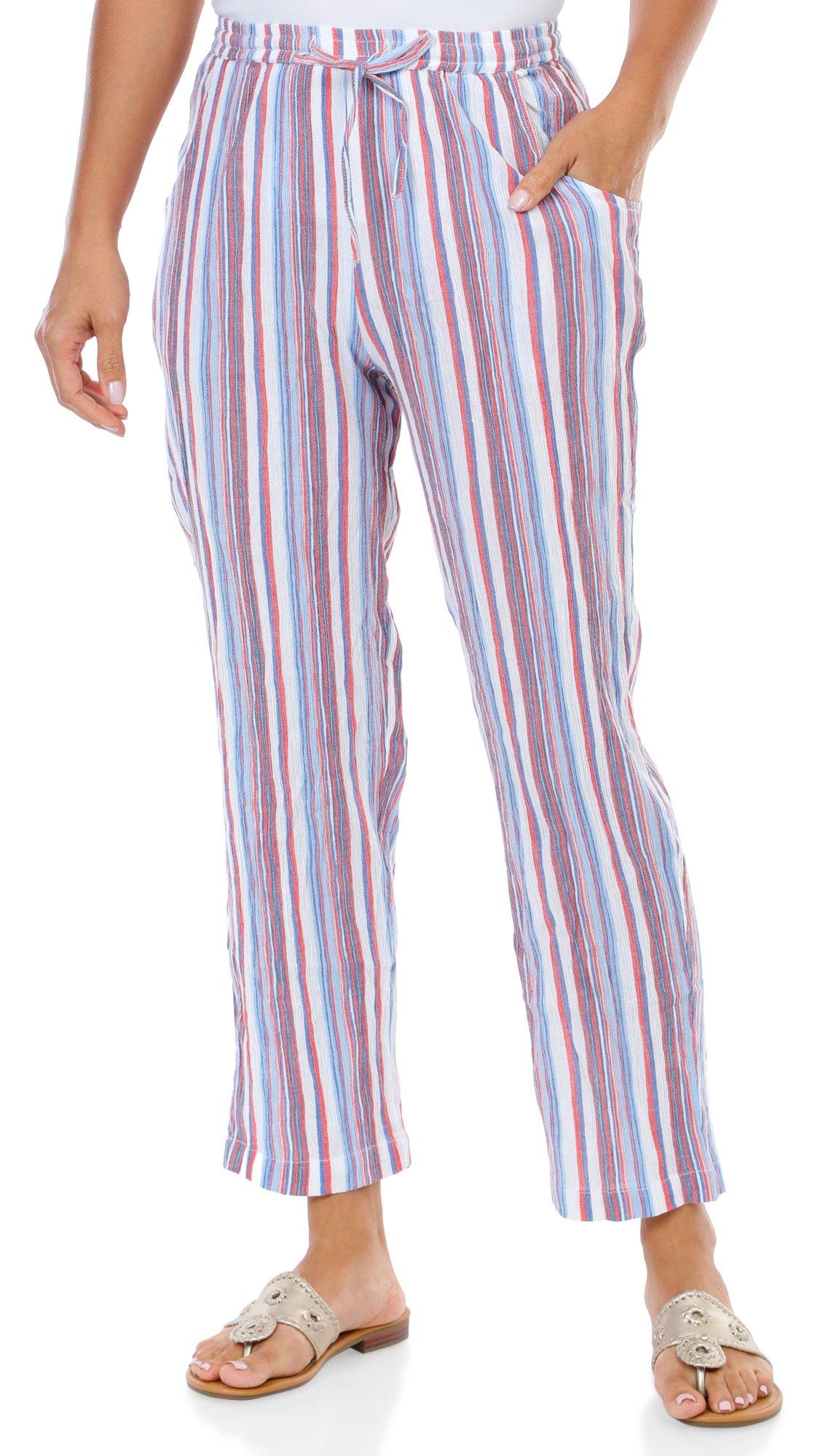 Women's Americana Striped Print Pants