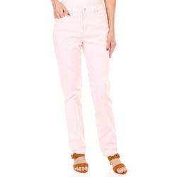 Women's Solid Amanda Jeans - Pink