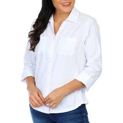 Women's Embellished Button Down Blouse