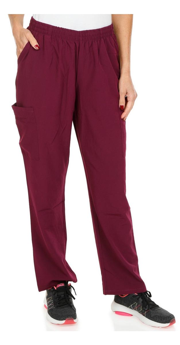Women's Solid Uniform Pants - Burgundy | bealls