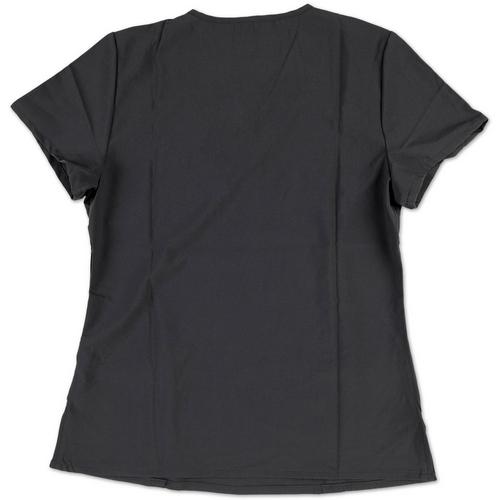 Tag Scrubs Revel Collection Olivia Zip Scrub Top Charcoal Gray