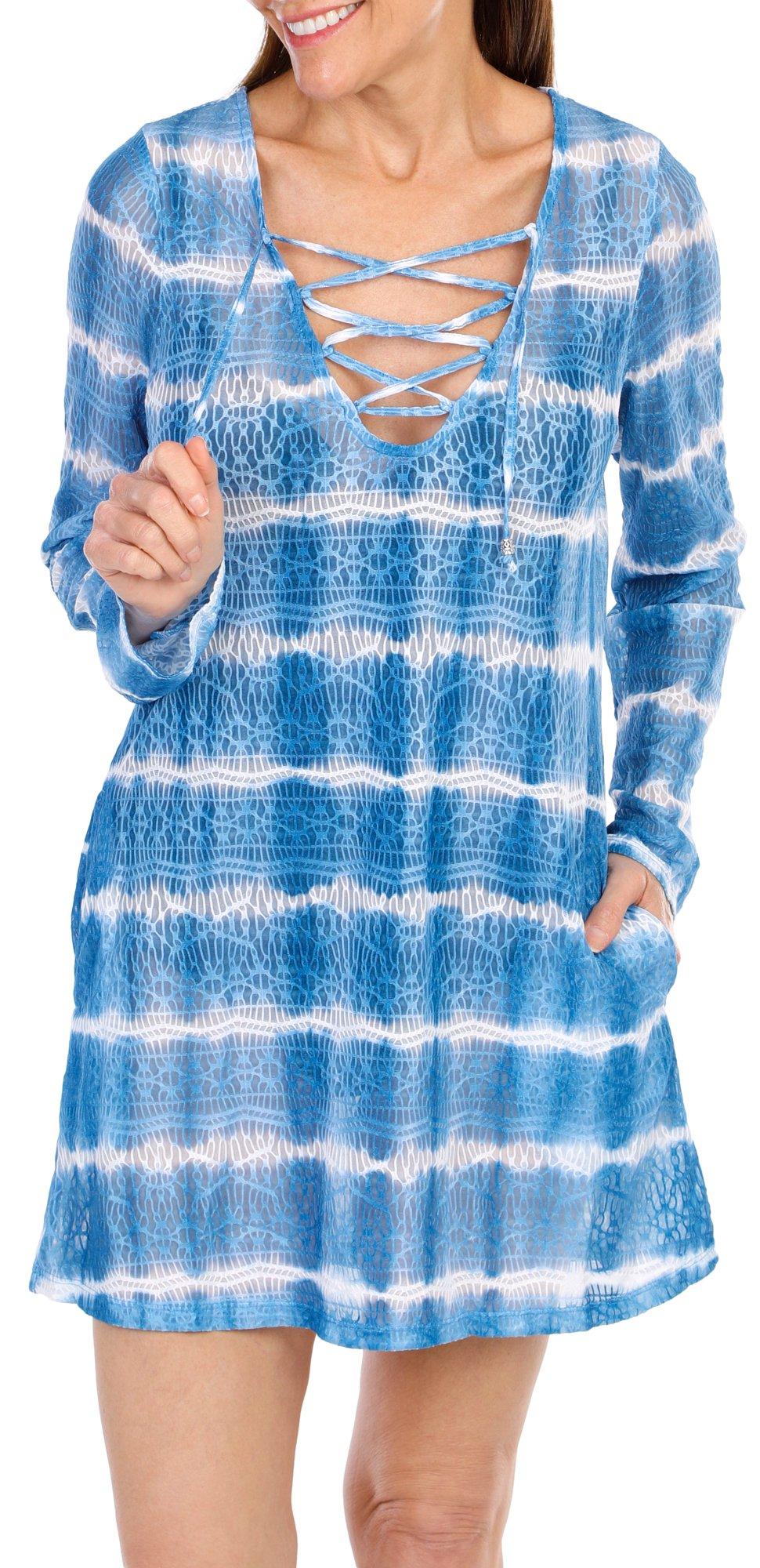 Women's Striped Swimsuit Cover Up