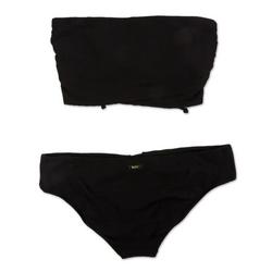 Women's 2 Pc Bandeau Bikini Swimsuit - Black