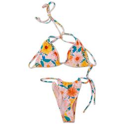 Juniors 2 Pc Floral Bikini Swimsuit Set