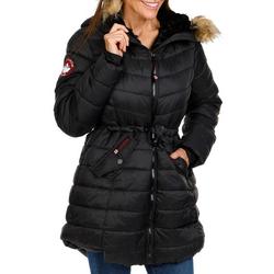 Women's Faux Fur Lined Quilted Puffer Anorak
