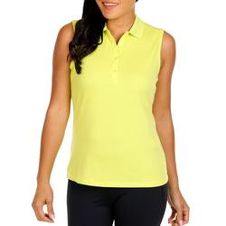 Women's Active Sleeveless Solid Golf Top