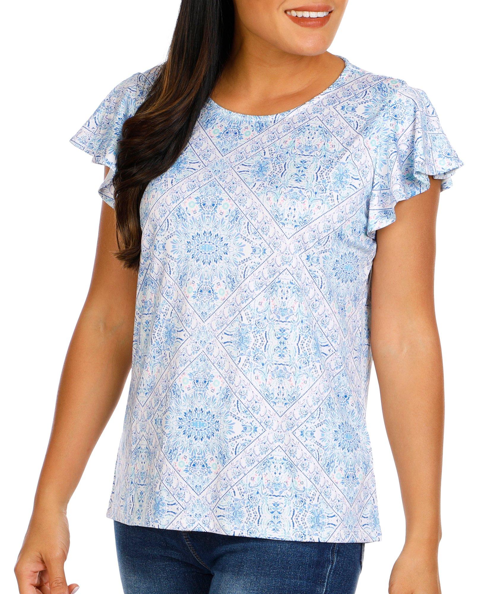 Hollister paisley floral lace accent top Size L - $20 - From Valerie
