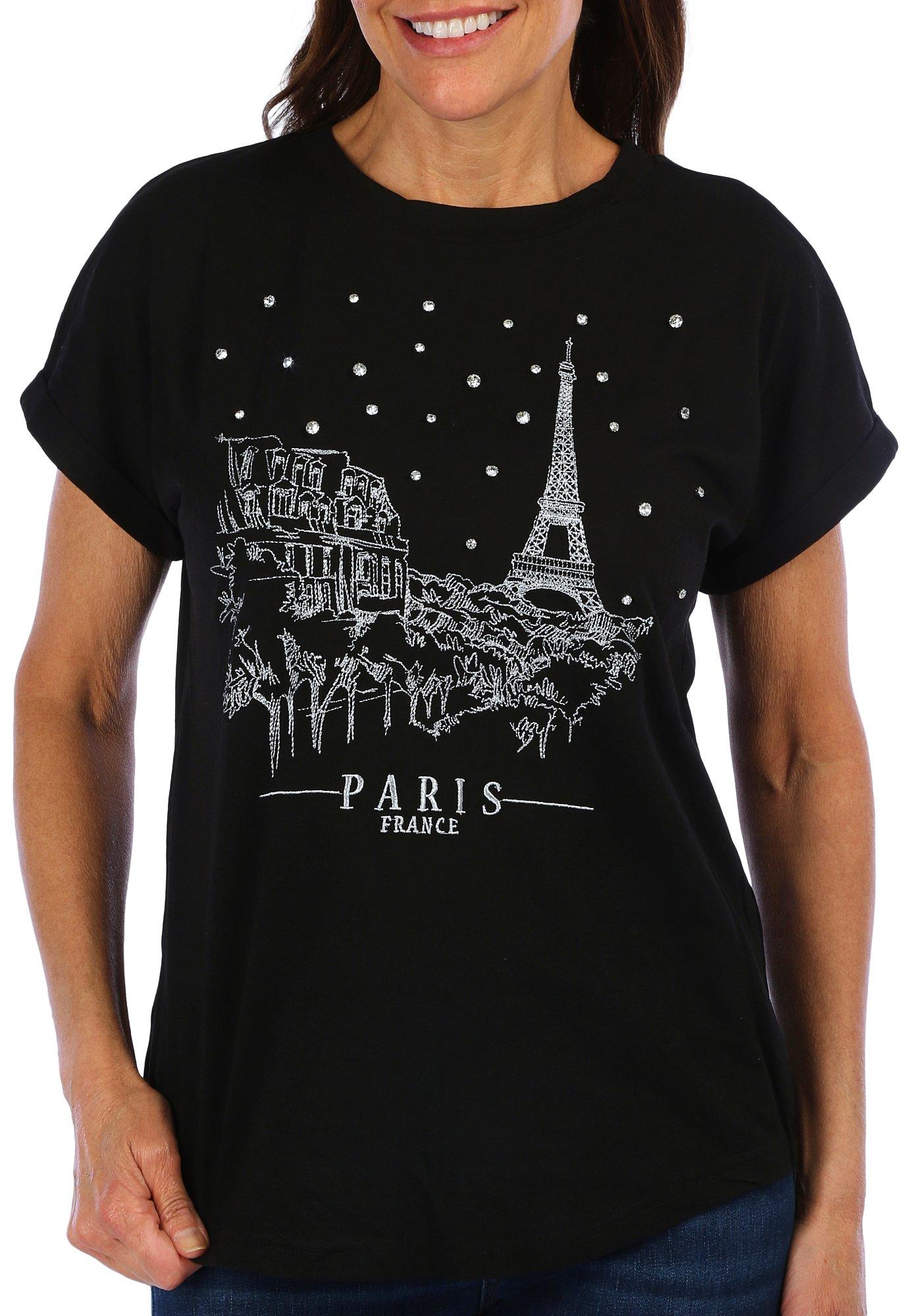 Women's Embroidered Paris Top