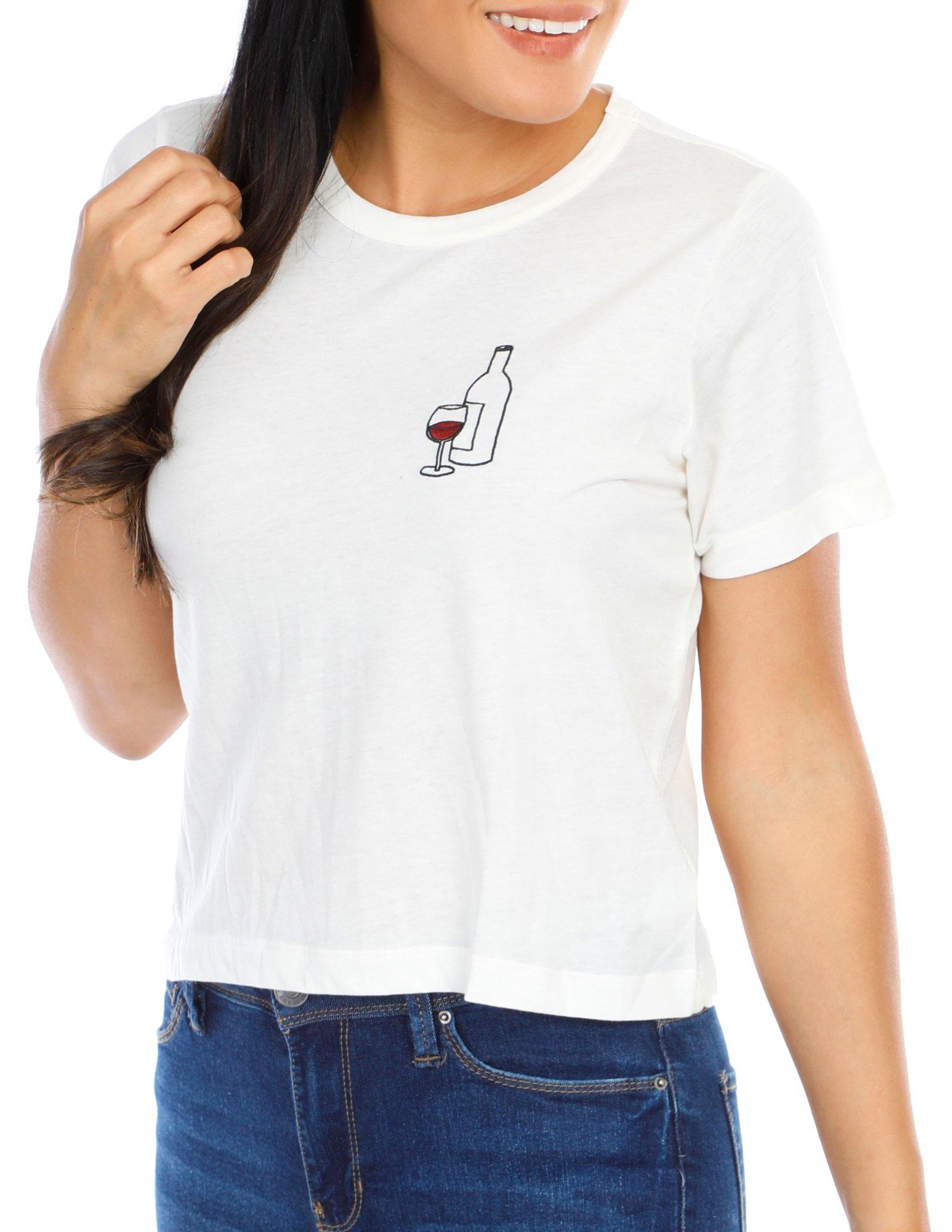 Women's Wine Time Graphic Top