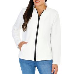 Women's Solid Casual Knit Jacket