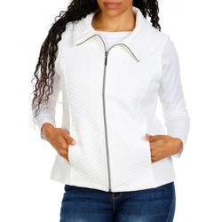 Women's Solid Zip Up Vest