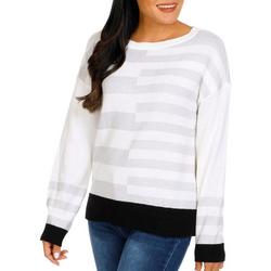 Women's Stripe Print Pullover Sweater