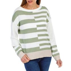 Women's Stripe Print Pullover Sweater