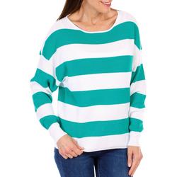 Women's Long Sleeve Striped Sweater