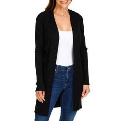 Women's Solid Ribbed Cardigan