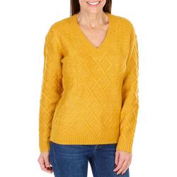 Women's Solid Pullover Sweater - Mustard