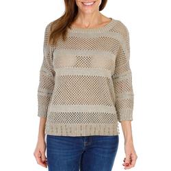 Women's Solid Knit Pullover Sweater