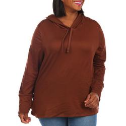 Women's Active Solid Pullover Hoodie - Brown