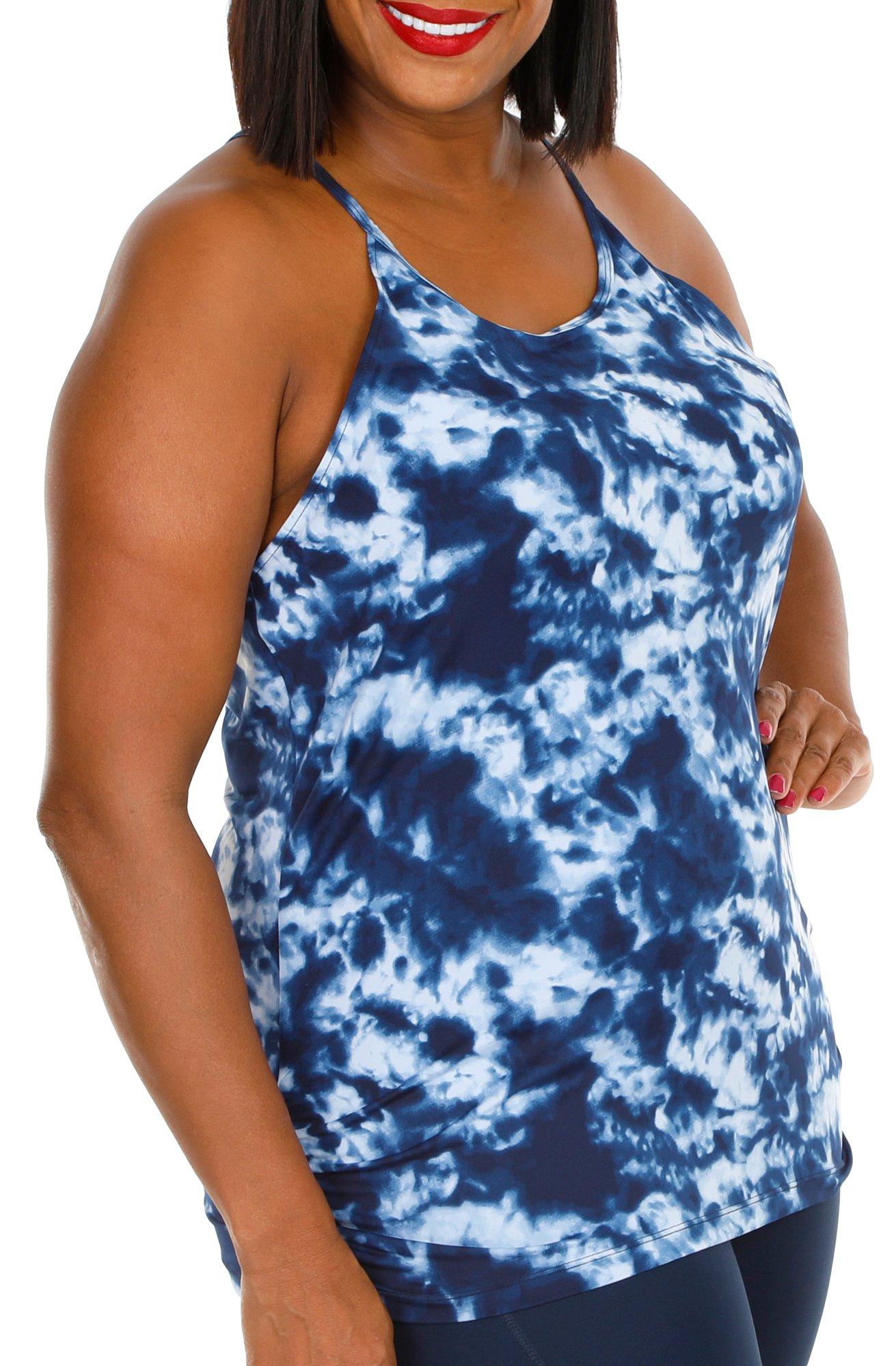 Women's Active Tie Dye Tank - Blue