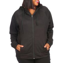 Women's Plus Active Solid Jacket - Black