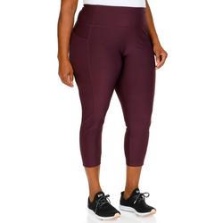 Women's Plus Solid Stretch Leg Pants - Purple