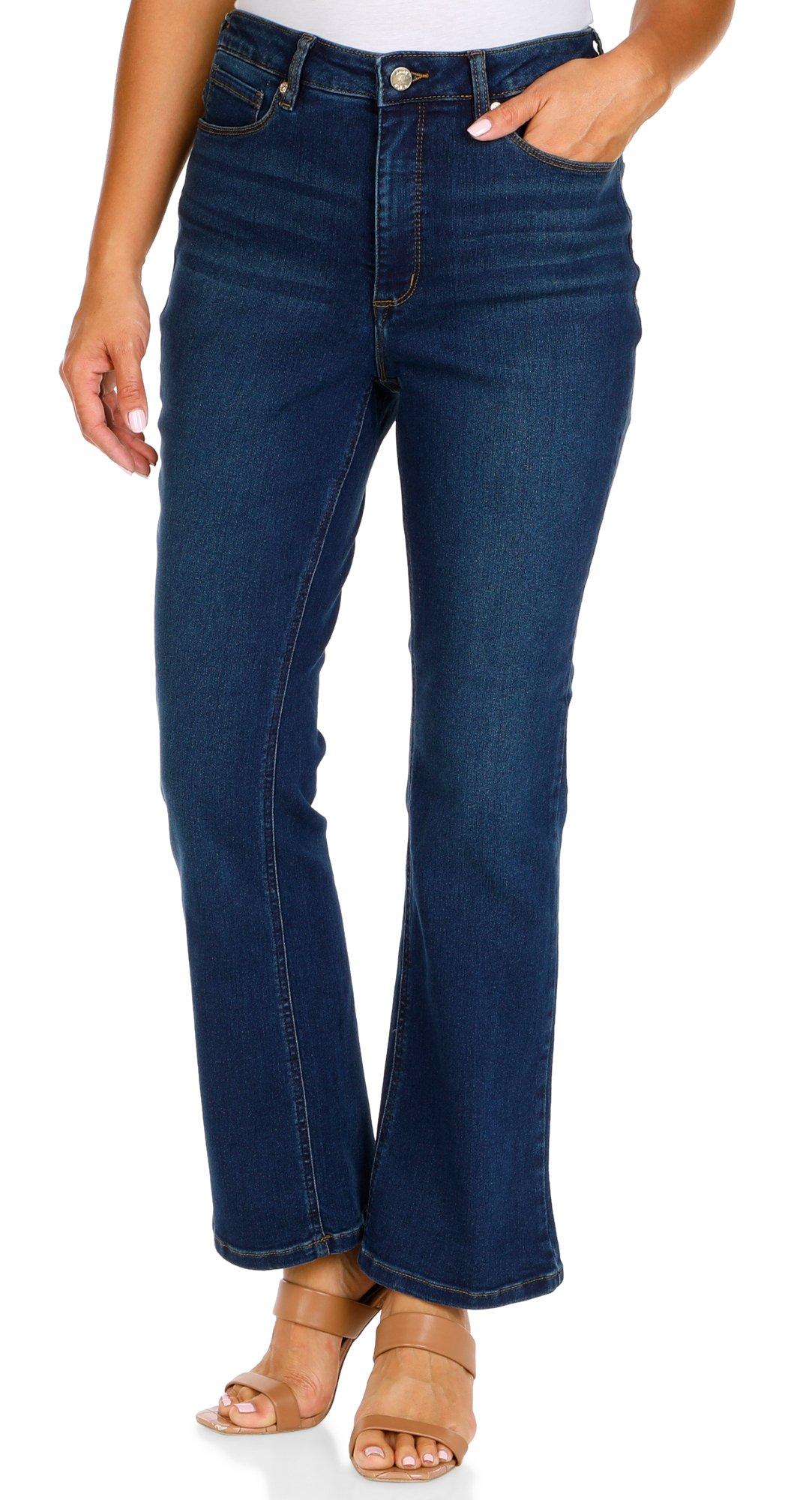 Women's Solid Boot Cut Jeans