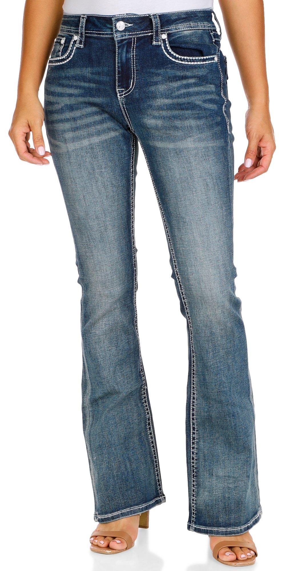 Women's Easy Fit Stitch Boot Cut Jeans