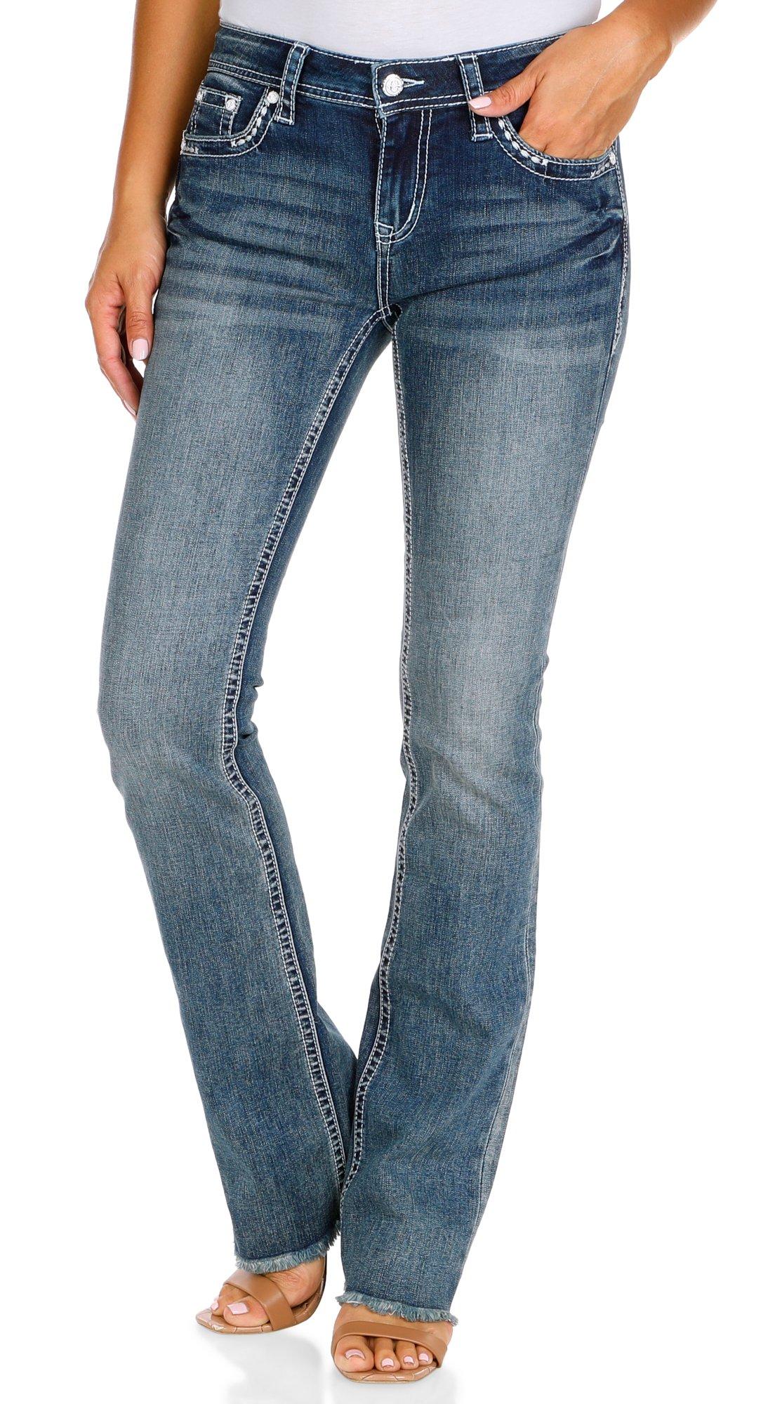 Women's Easy Fit Stitch Boot Cut Jeans