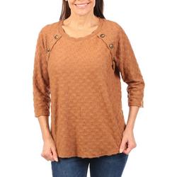 Women's Long Sleeve Button Sweater