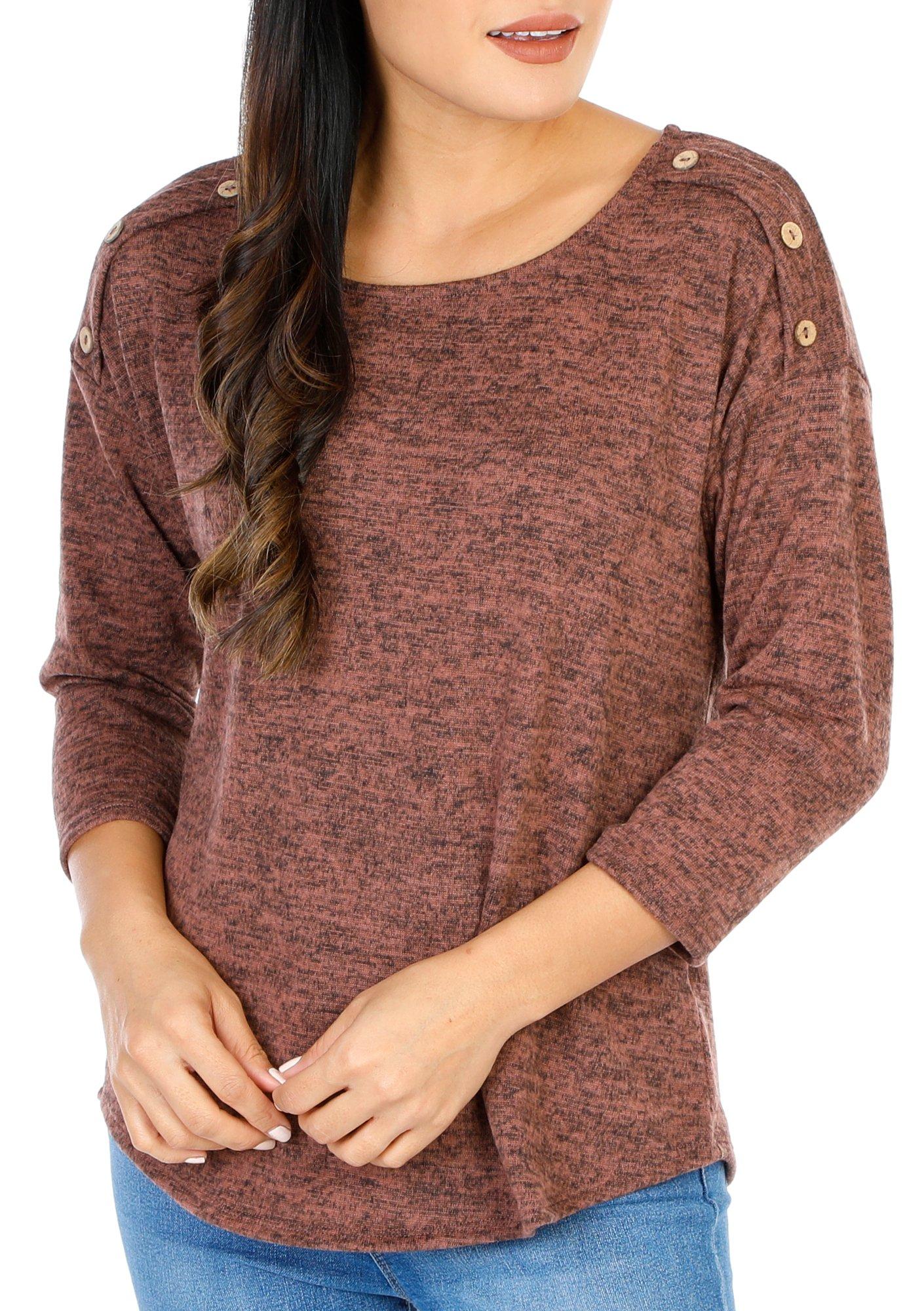 Women's Space Dye Knit Top