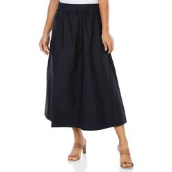 Women's Solid Midi Skirt