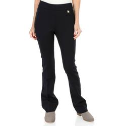 Women's Solid Pull On Pants - Black