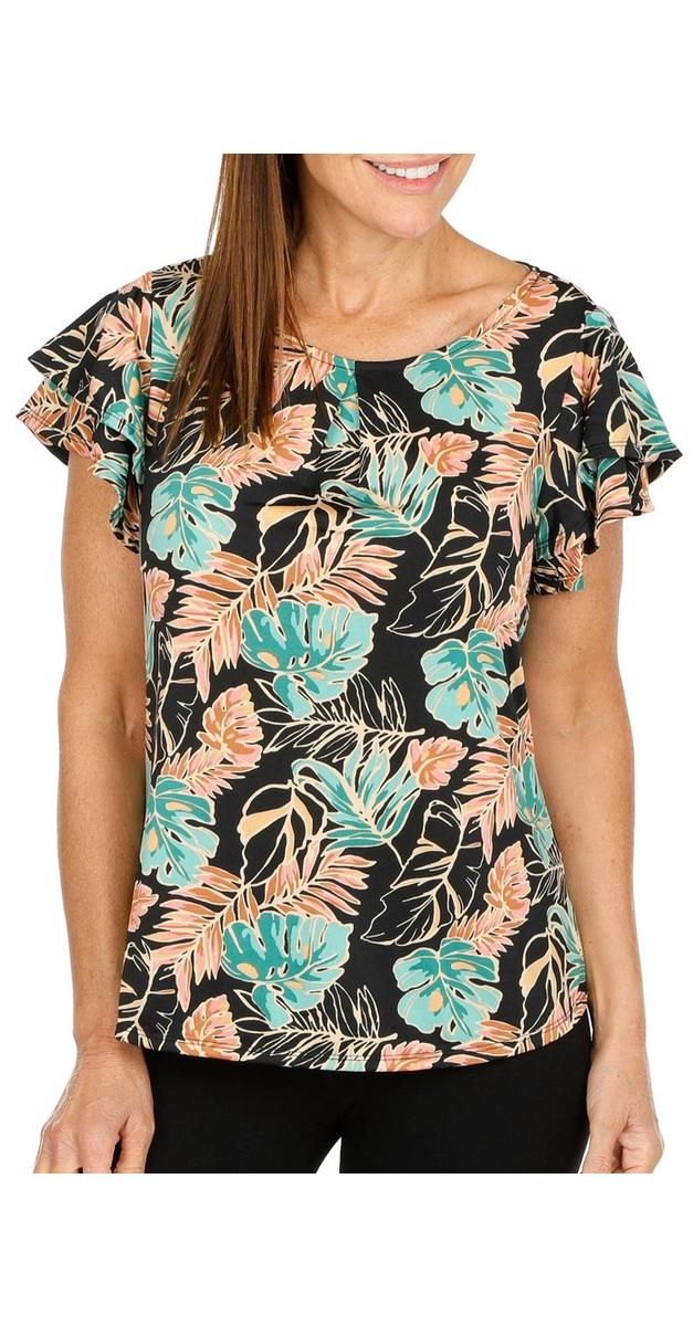 Women's Floral Print Top - Black | bealls