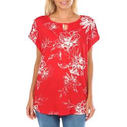 Women's Floral Puff Print Top