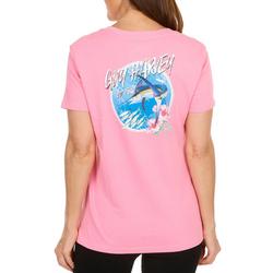 Women's Outdoor Marlin Runner Graphic Top - Pink