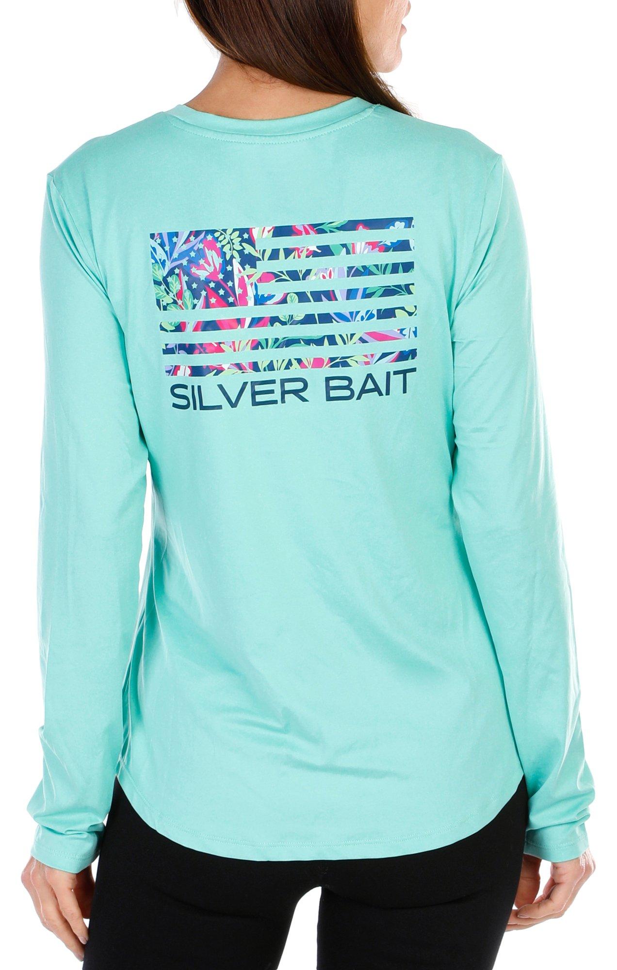 Silver bait long sleeve fishing shirt XL men's shirt