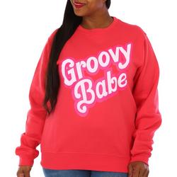 Juniors Plus Groovy Babe Barbie Sweatshirt
