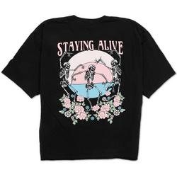 Juniors Plus Staying Alive Graphic Tee