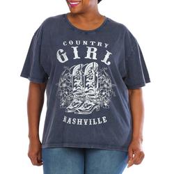 Juniors Plus Country Girl Graphic Top