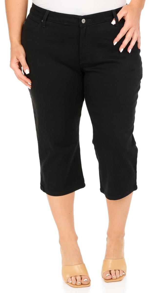 Women's Plus Denim Capris - Black | bealls