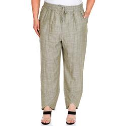 Women's Plus Solid Casual Pants