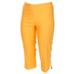 Women's Plus Solid Capri Pants