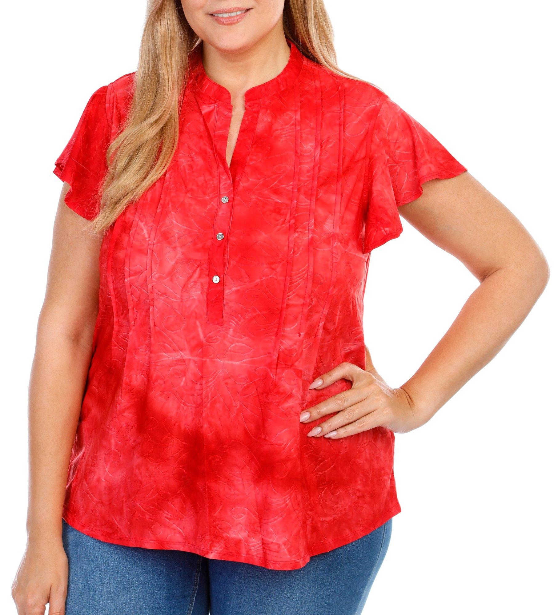 Women's Plus Embroidered Blouse