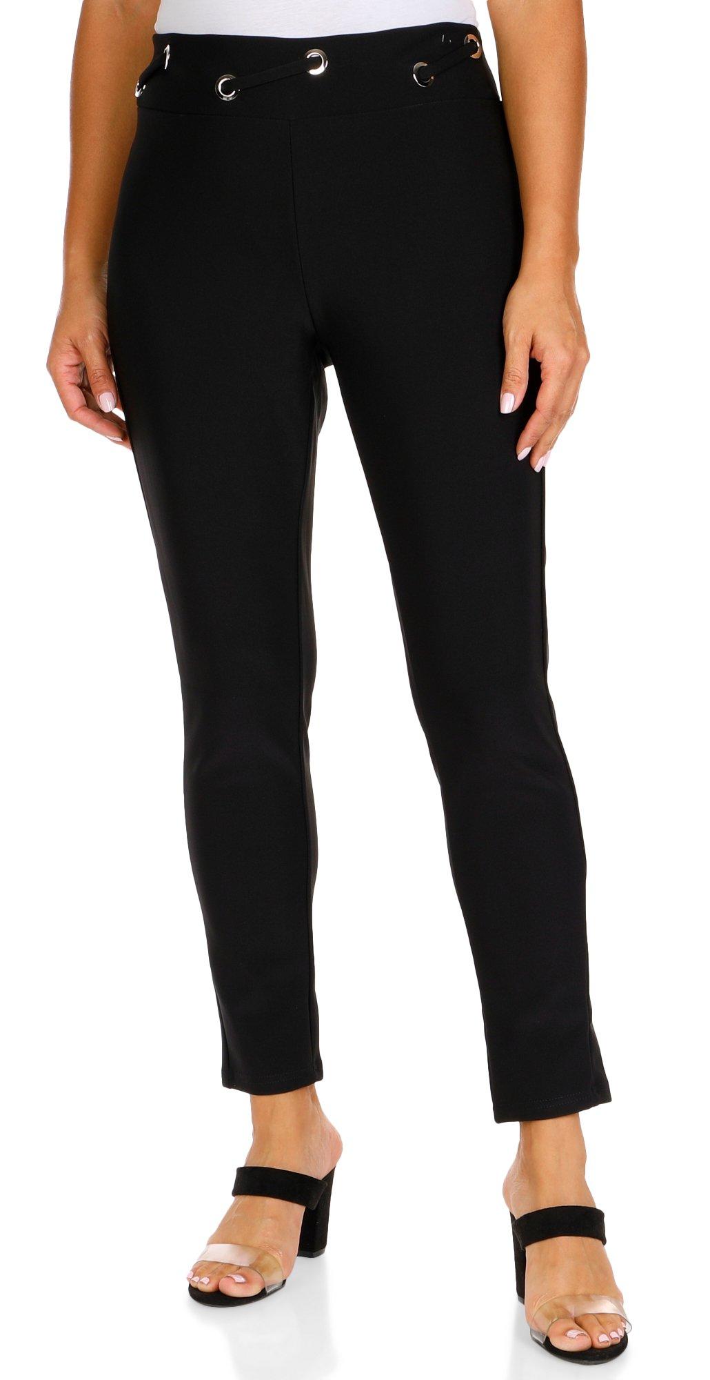 Women's Plus Pull On Solid Pants