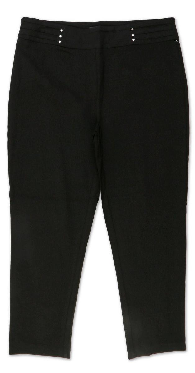 Womens Plus Solid Pull On Pants Black Bealls