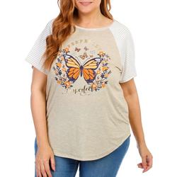 Women's Plus Butterfly Graphic Tee