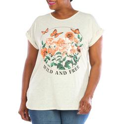Women's Plus Butterfly Graphic Top