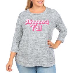 Women's Plus Blessed Y'all Top